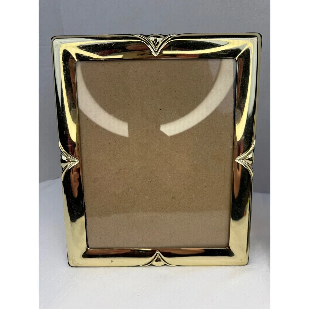 Vintage 90s Gold Tone Picture Frame Set 8x10 and 5x7 with‎ Glass